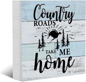 Farmhouse Quote Wood Box Sign