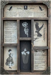 INSOVITA Rustic Edgar Allan Poe Poems Cabinet Gothic Home Decor