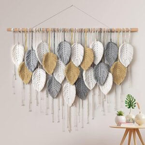 Lomohoo Macrame Wall Hanging Boho Home Decor