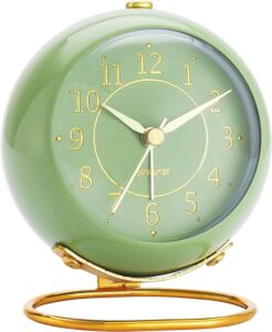 Rjuwurv Metal Desk Clock Vintage Home Decor
